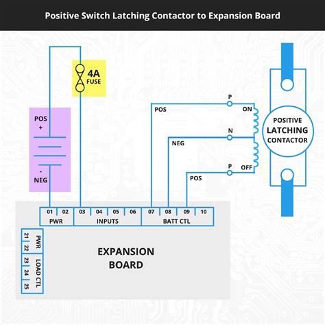 latching contactor circuit diagram 